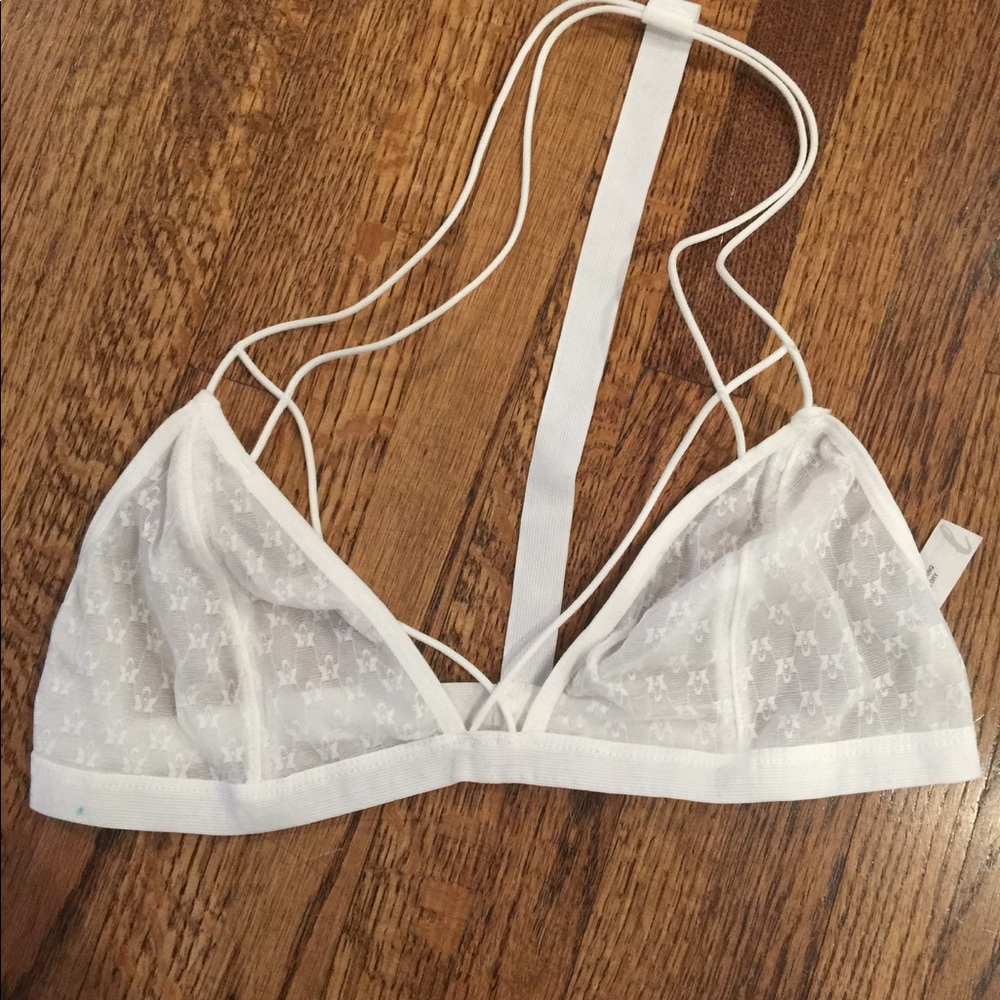 White sheet bralette size medium/large